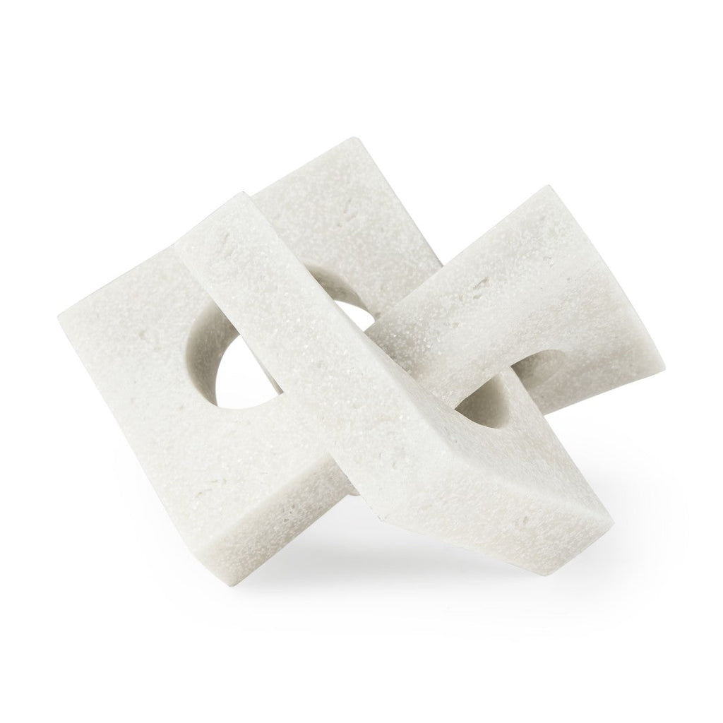 Linx Elegant Granite-Look Resin Sculpture for Stylish Home Decor and Tactile Visual Interest