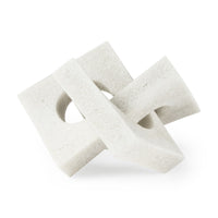 Linx Elegant Granite-Look Resin Sculpture for Stylish Home Decor and Tactile Visual Interest