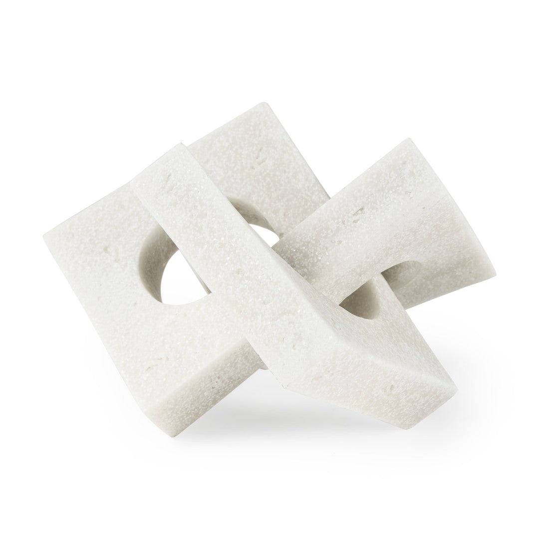 Linx Elegant Granite-Look Resin Sculpture for Stylish Home Decor and Tactile Visual Interest