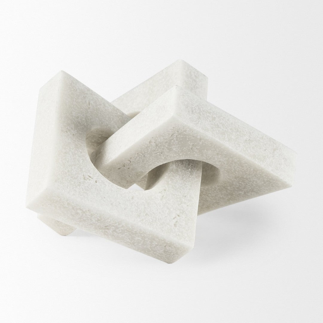 Linx Elegant Granite-Look Resin Sculpture for Stylish Home Decor and Tactile Visual Interest