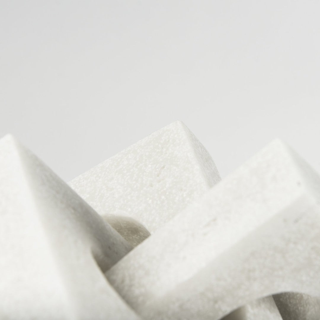 Linx Elegant Granite-Look Resin Sculpture for Stylish Home Decor and Tactile Visual Interest