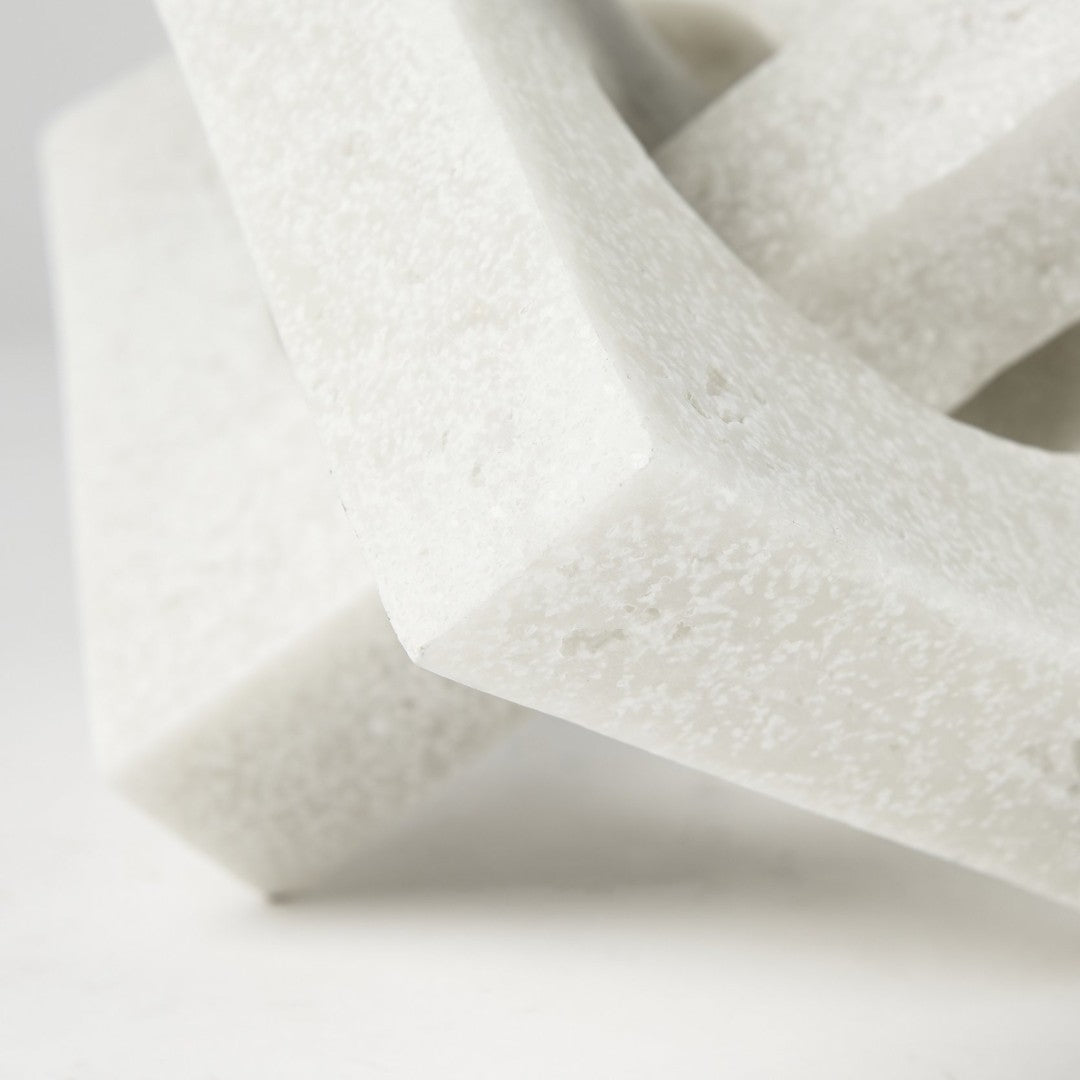 Linx Elegant Granite-Look Resin Sculpture for Stylish Home Decor and Tactile Visual Interest