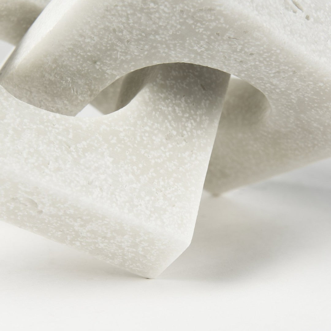 Linx Elegant Granite-Look Resin Sculpture for Stylish Home Decor and Tactile Visual Interest