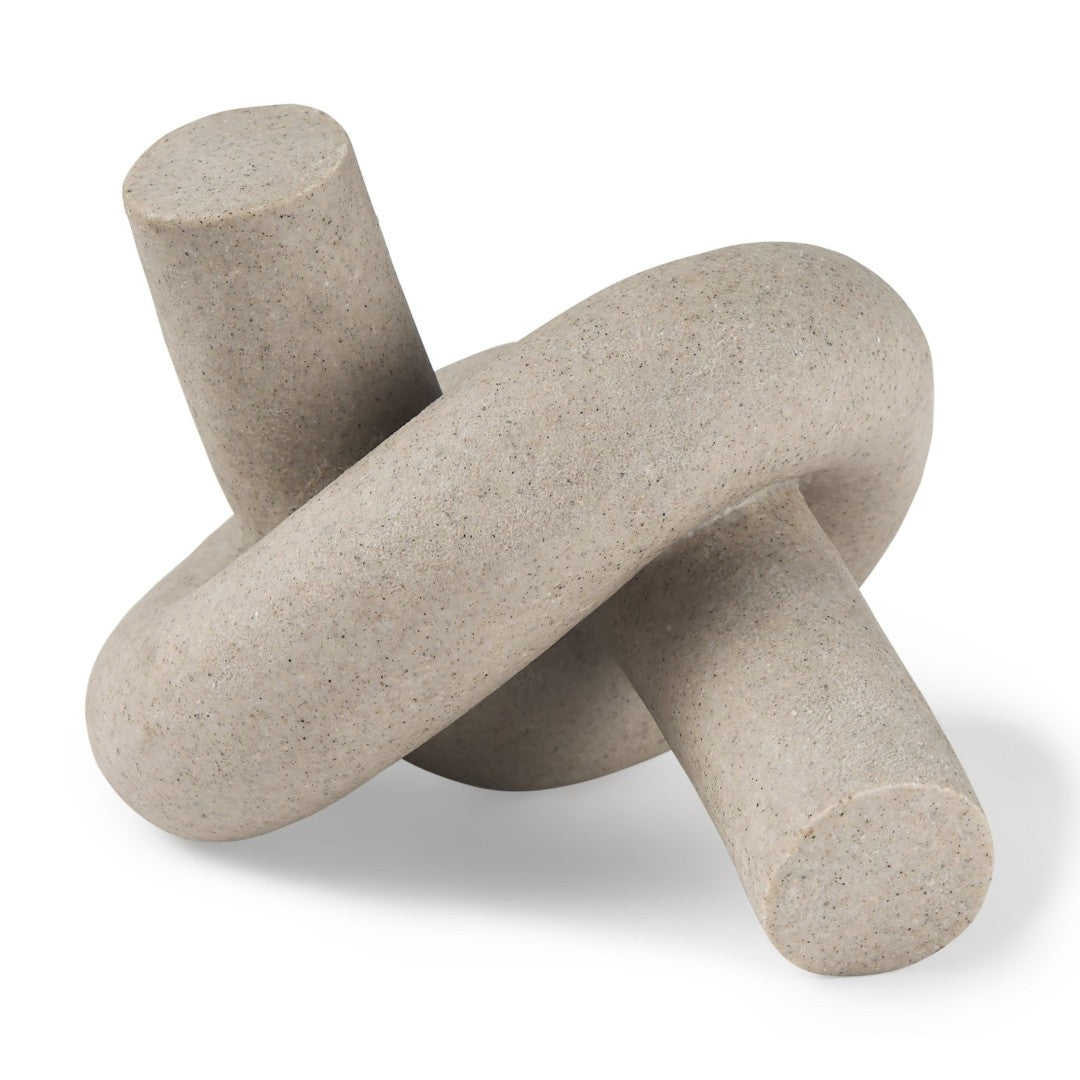 Otto Modern Knot Sculpture - Stylish Decorative Object for Contemporary Home Decor and Staging