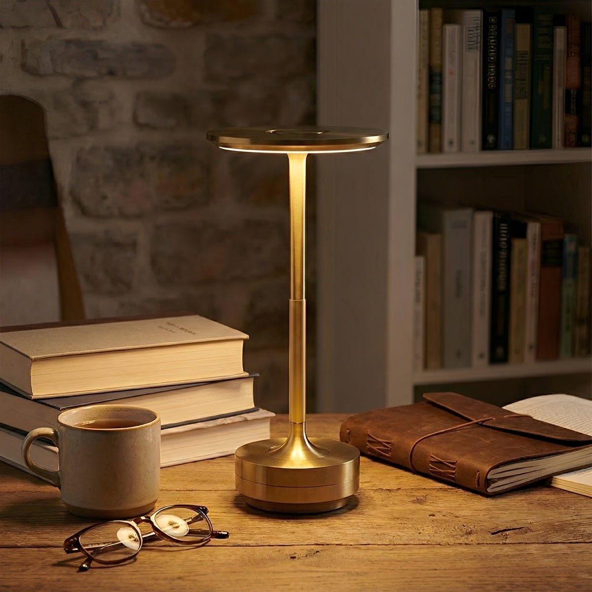 USB Dimmable Dish LED Table Lamp