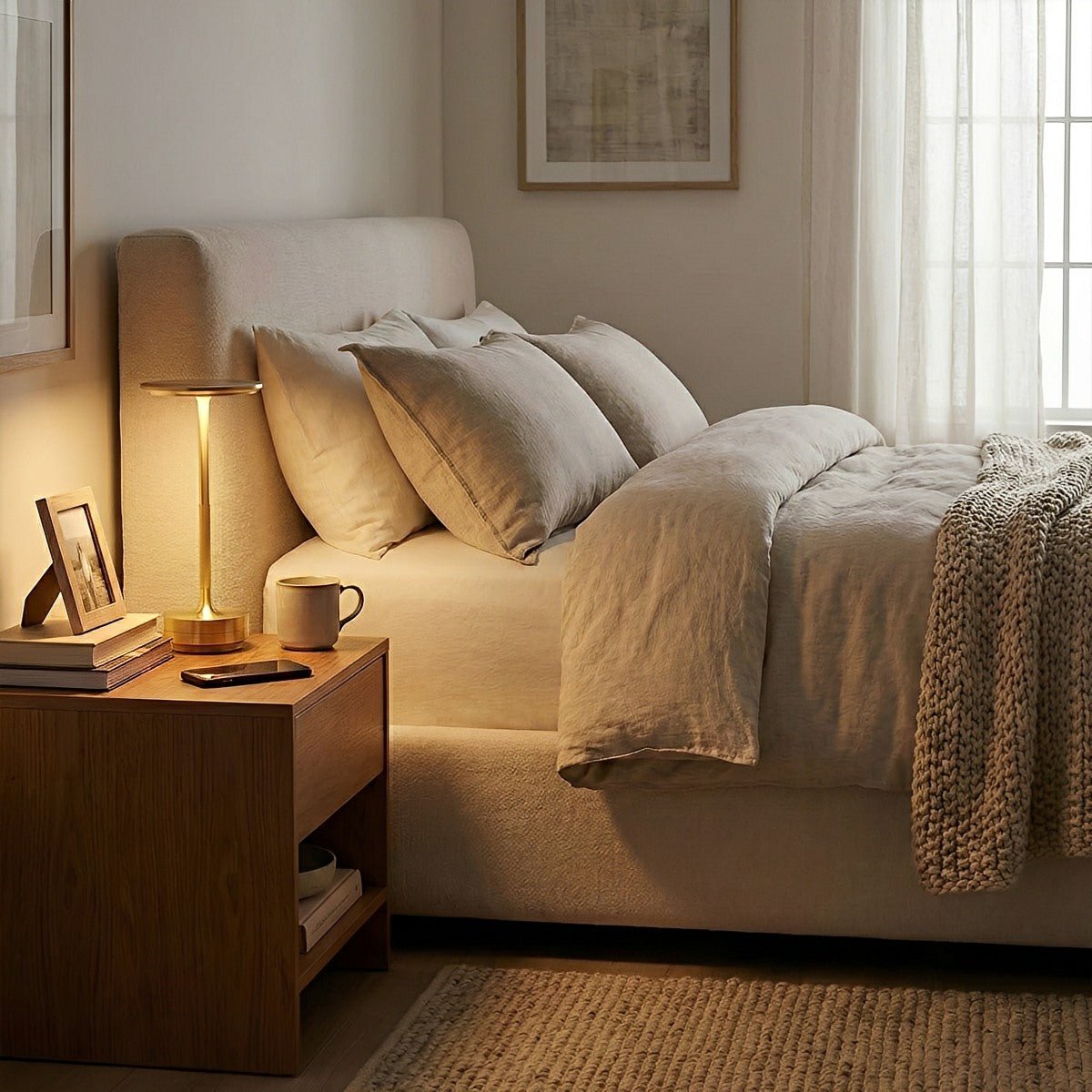 USB Dimmable Dish LED Table Lamp
