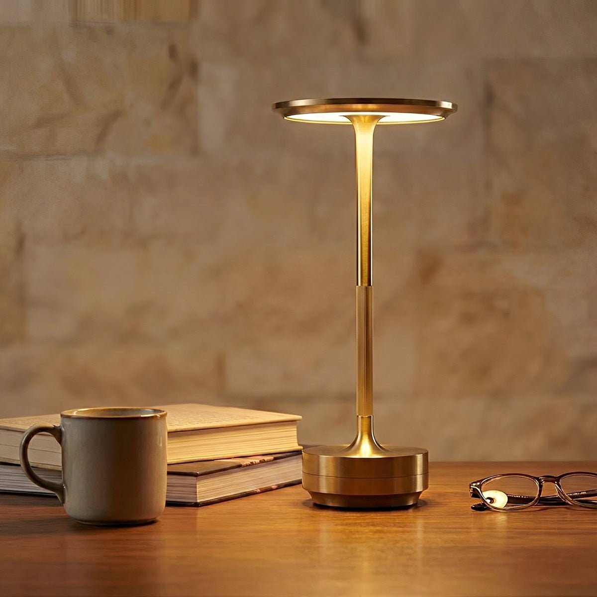 USB Dimmable Dish LED Table Lamp