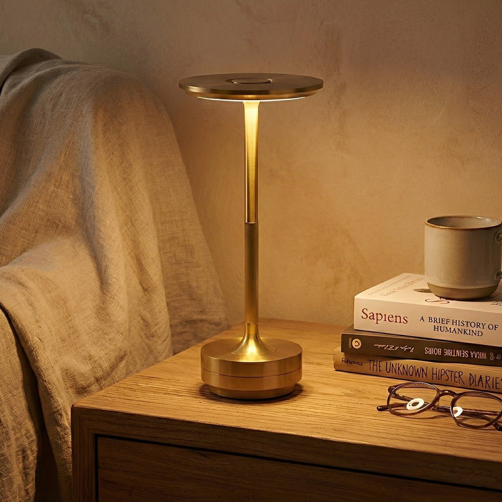 USB Dimmable Dish LED Table Lamp